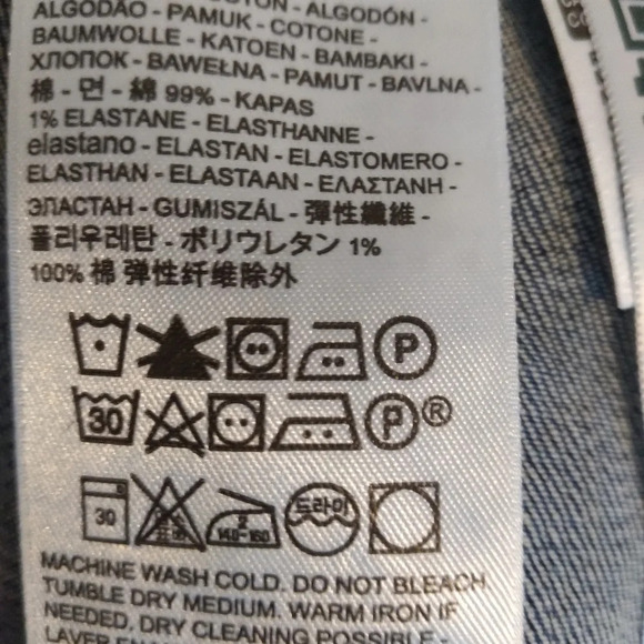 Levi's Denim truckers jacket blue sz PS - Picture 7 of 8